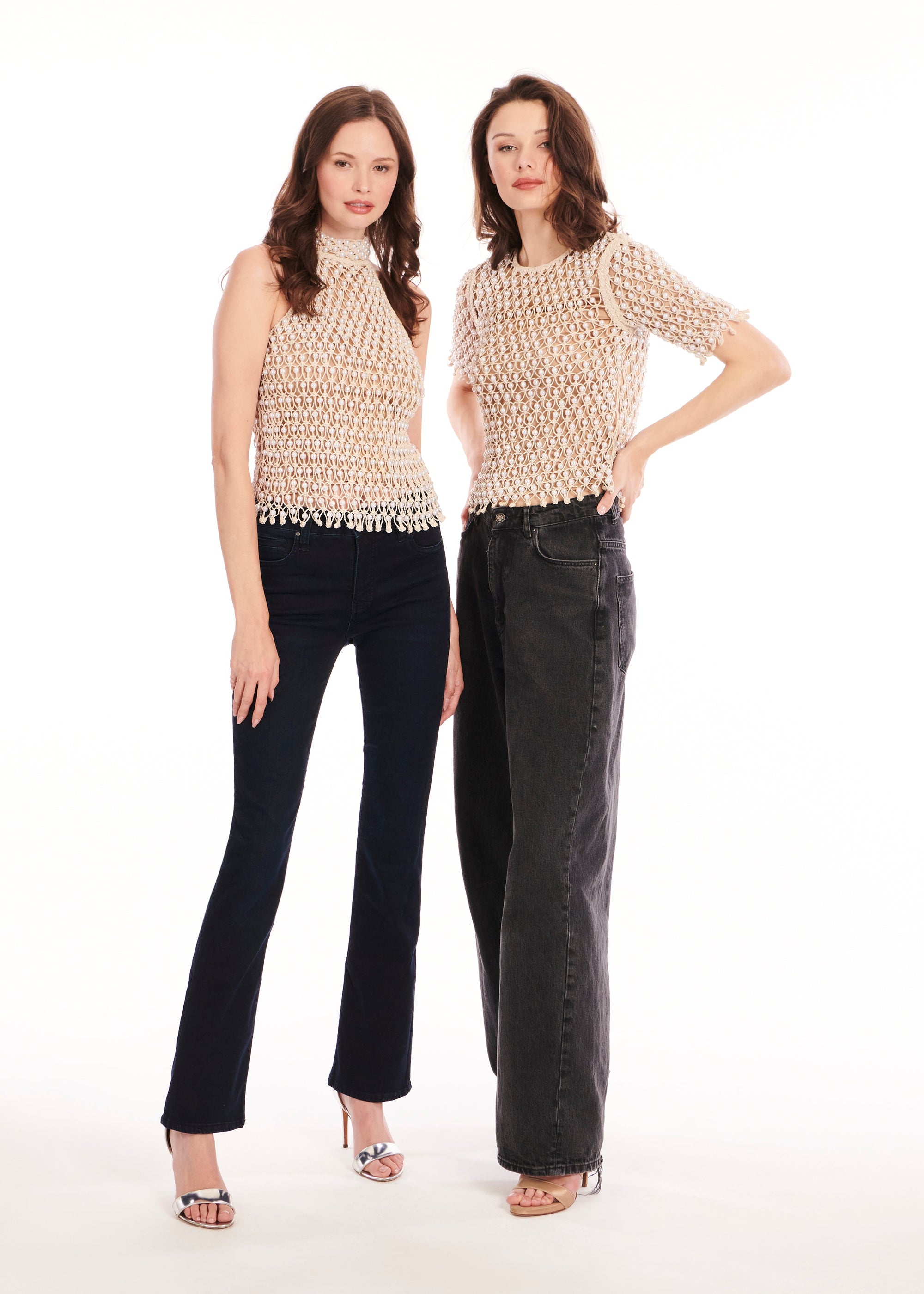PEARL MACRAME TEE