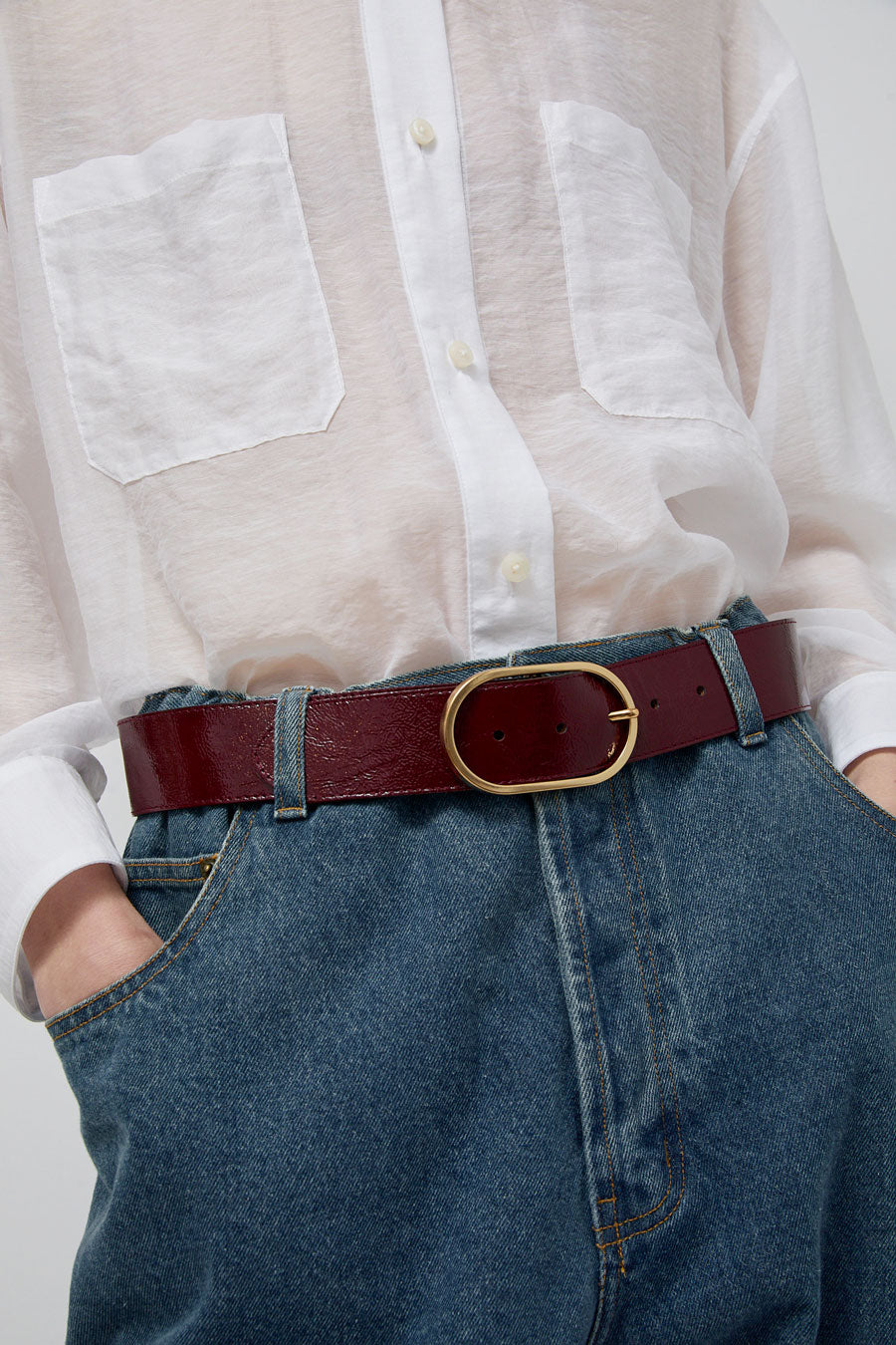 Herbert Frere Soeur La Paname Crispy Belt in Crispy Jaja