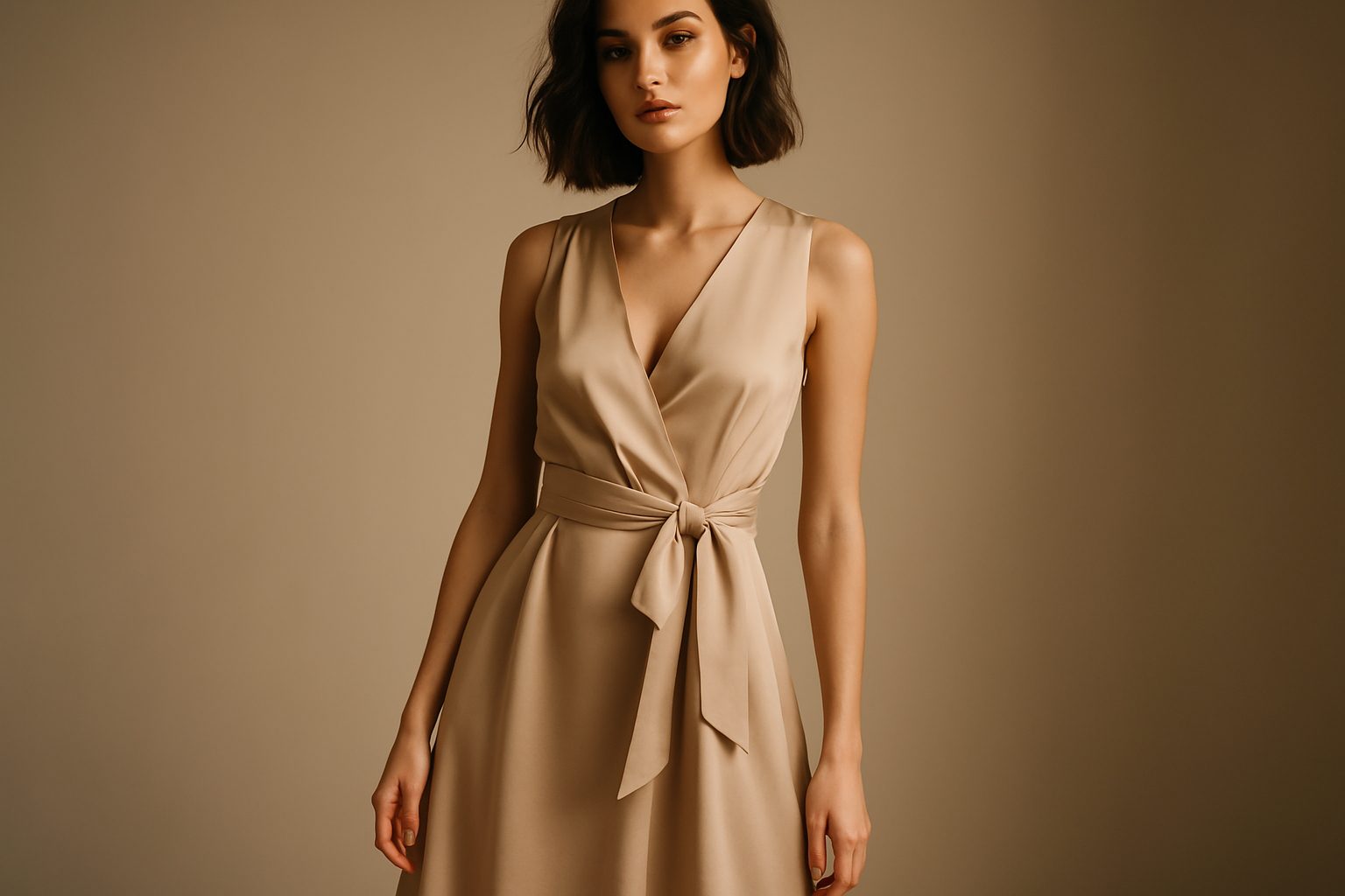 girl wearing dress fashion