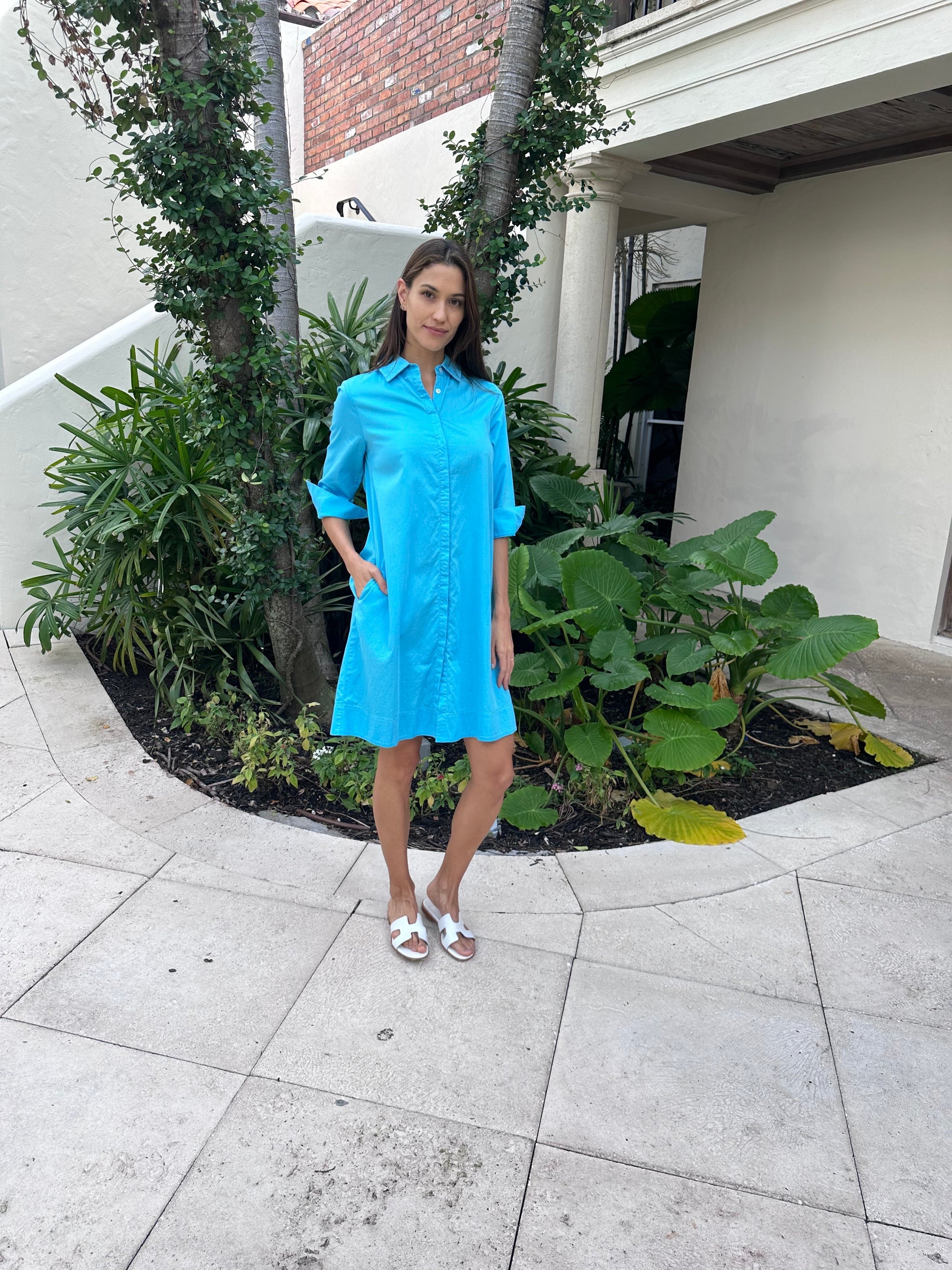 Perlavera Cotton Shirt Dress